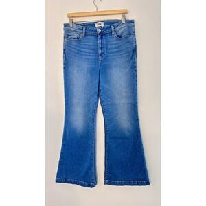 Paige‎ Womens Genevieve Blue High Rise Flare Jeans Golden Years Womans 33